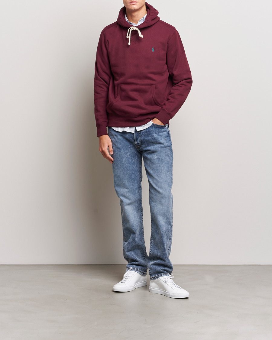 Burgundy ralph outlet lauren hoodie