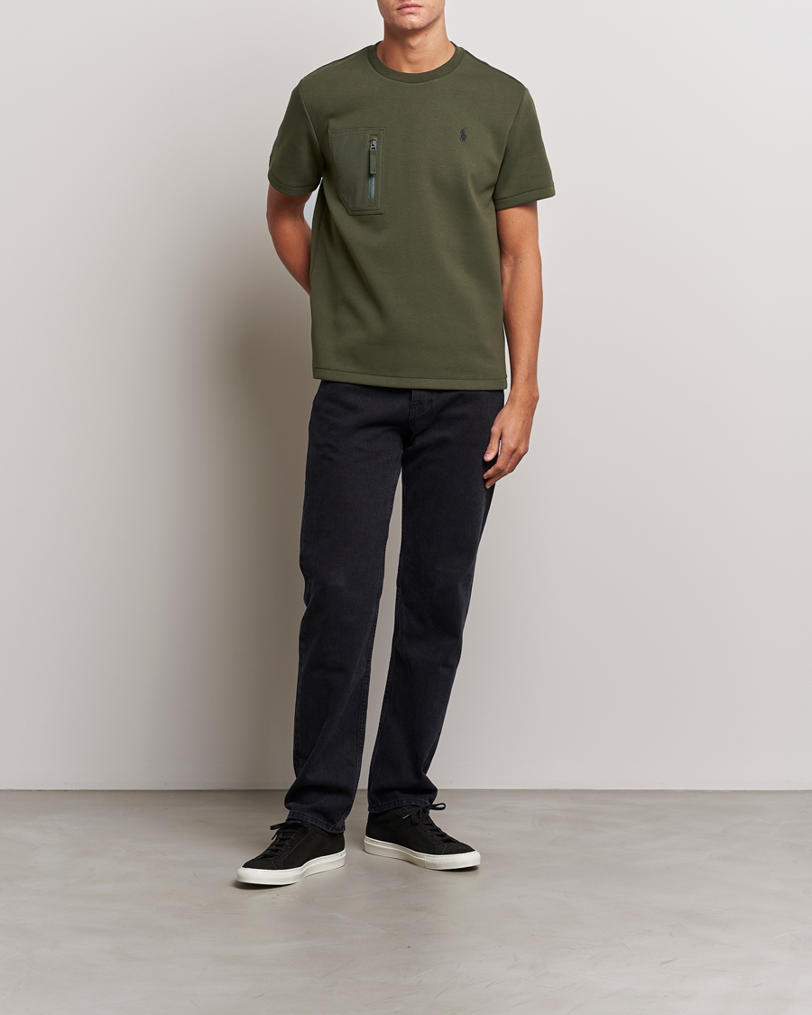 Men | T-Shirts | Polo Ralph Lauren | Double Knit Pocket T-Shirt Company Olive