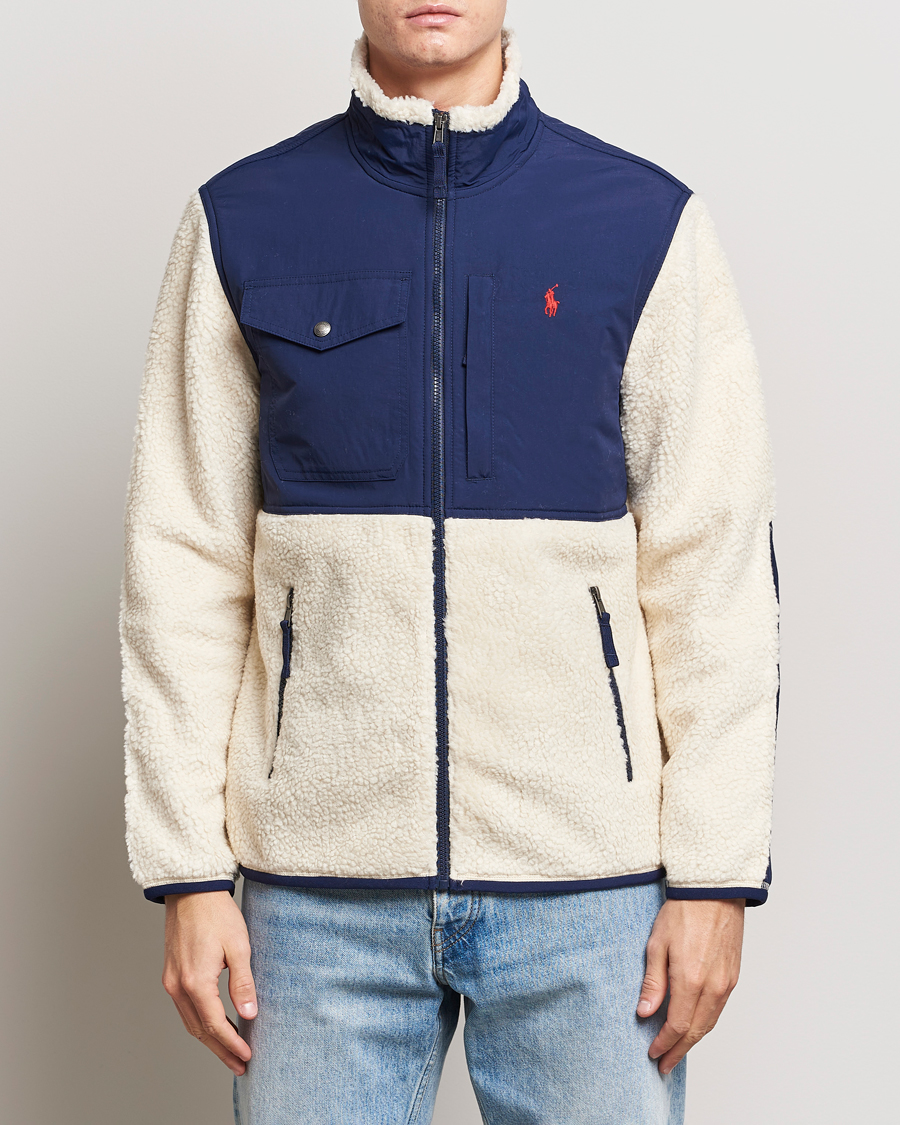 Polo Ralph Lauren Men's High Pile Jacquard Fleece Zip Jacket