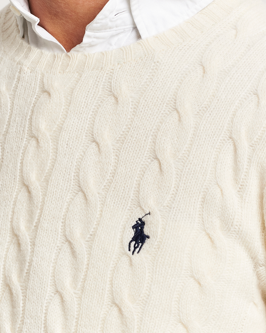 Polo Ralph Lauren Wool/Cashmere Cable Crew Neck Pullover Andover