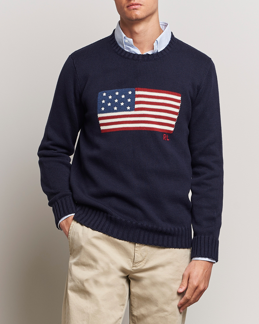 Ralph lauren american flag sweater mens hotsell