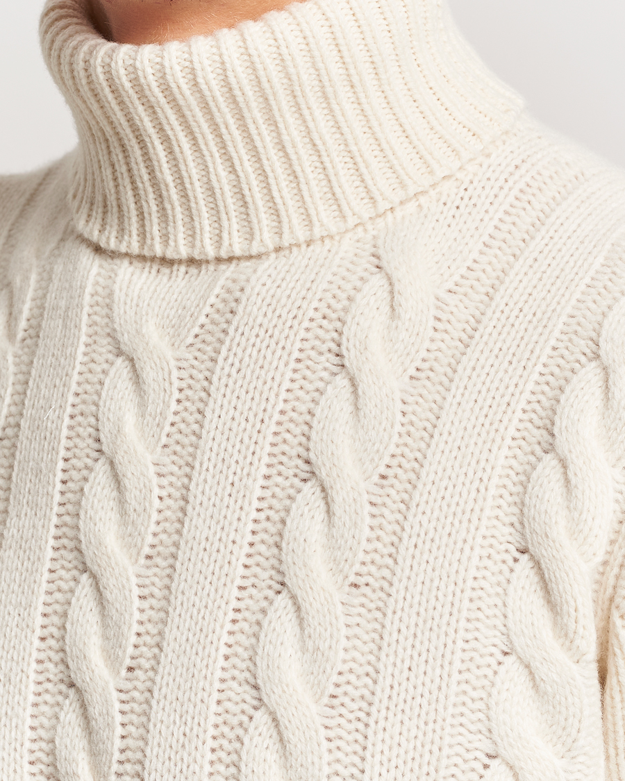 Ralph lauren men's cashmere cable knit sweater deals