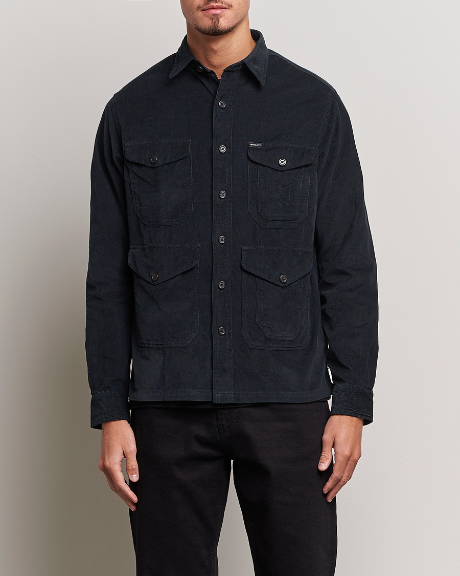 Polo Ralph Lauren Corduroy Pocket Overshirt Black at CareOfCarl