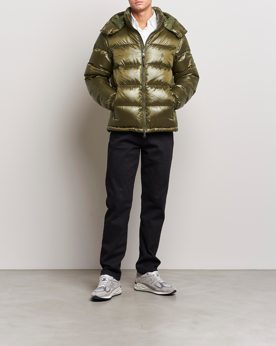 Polo Ralph Lauren Flint Glossy Down Jacket Defender Green at CareOfCarl