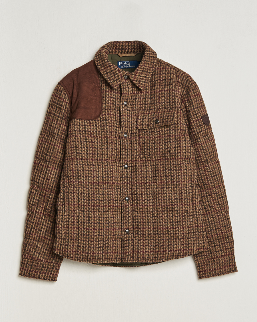 Woolrich Alaskan Melton Wool Overshirt Melton Blue at CareOfCarl.com