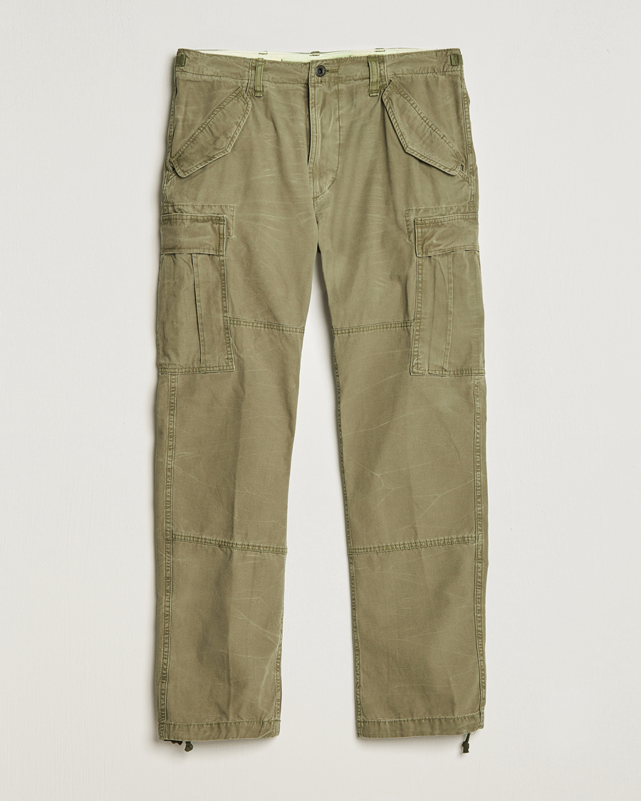 orSlow Vintage Fit 6 Pocket Cargo Pants Army Green at CareOfCarl.com