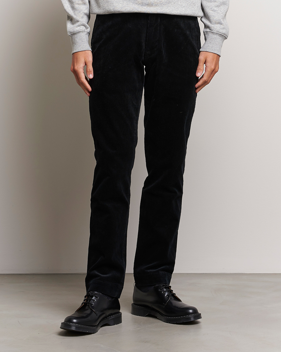 Relaxed Fit Corduroy trousers - Black - Men | H&M IN