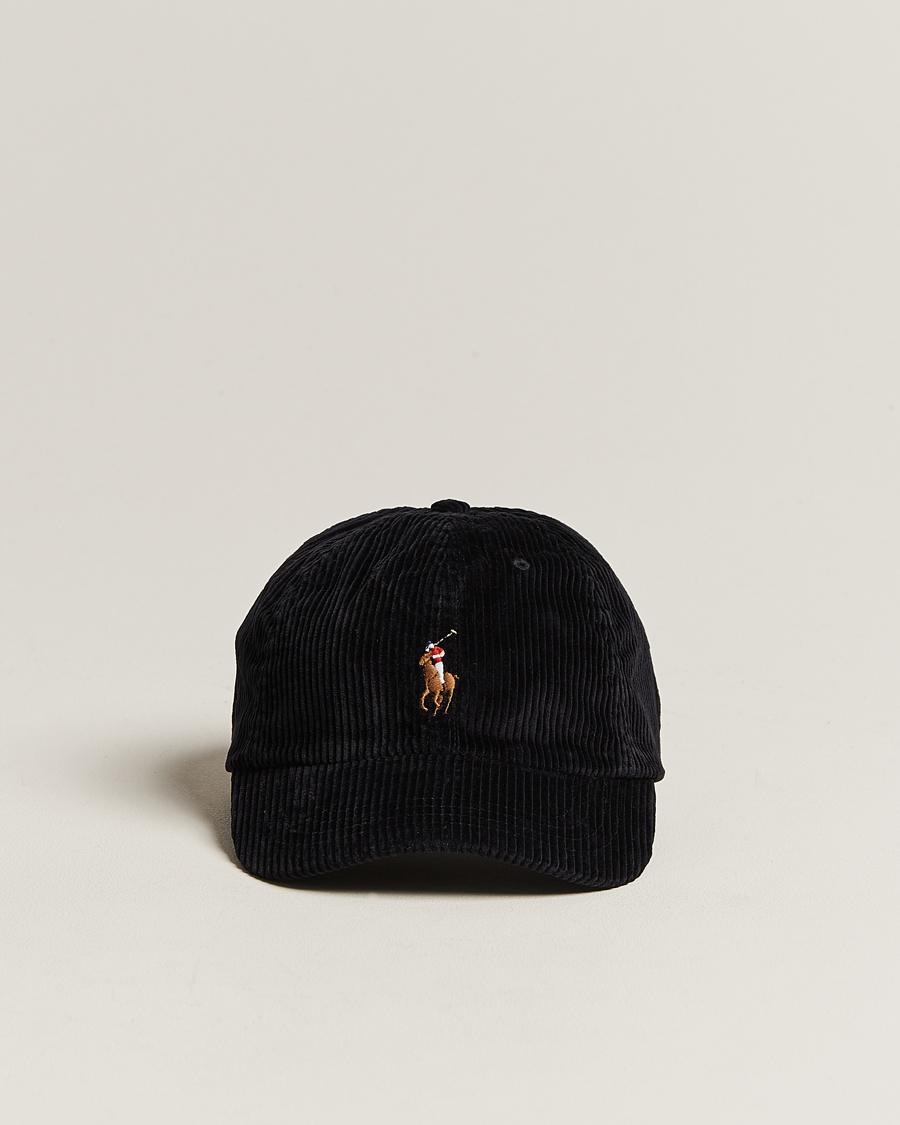 Polo Ralph Lauren Corduroy Cap Black at CareOfCarl.com