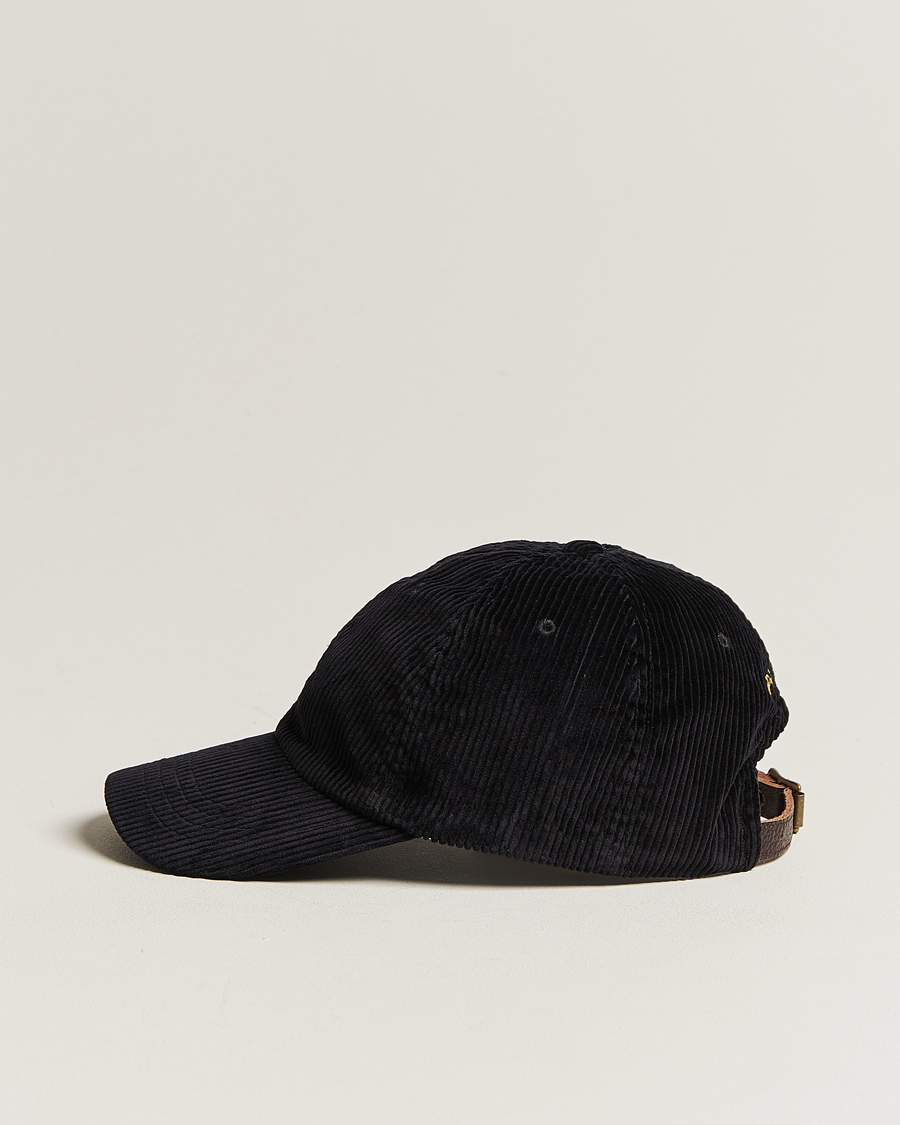 Polo Ralph Lauren Corduroy Cap Black at CareOfCarl.com