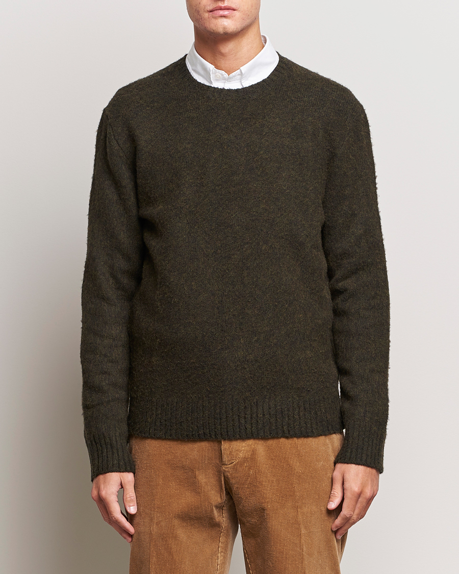 Belstaff Watch Wool Crewneck True Olive at CareOfCarl.com