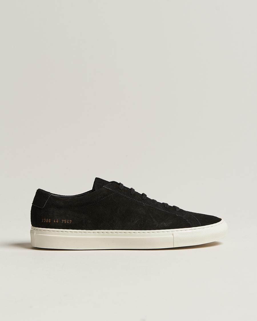 Common Projects Original Achilles Suede Sneaker Black at CareOfCarl