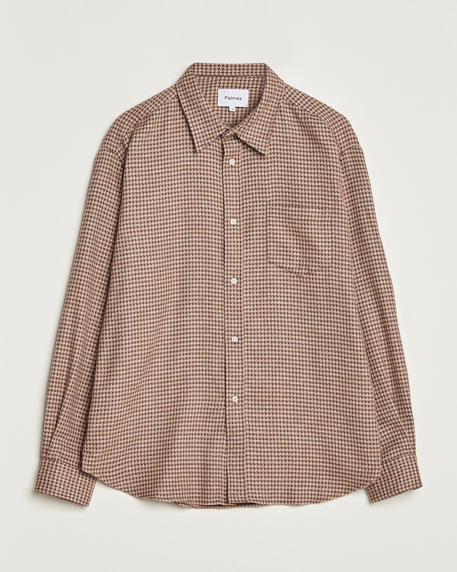 BEAMS PLUS Indian Madras Button Down Shirt Brown Check at