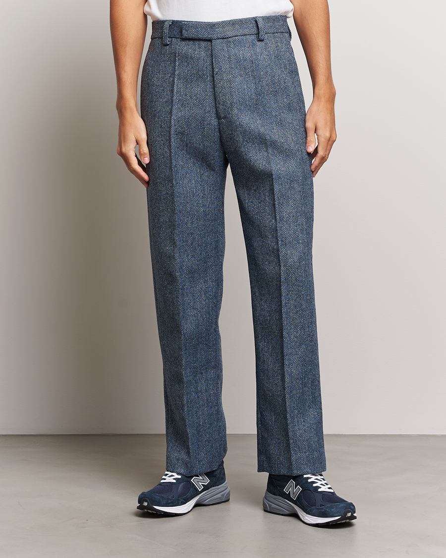 Mens hot sale herringbone trousers