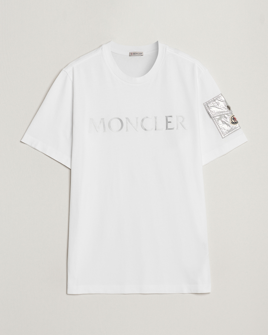 Moncler Sleeve Pocket T-shirt White at CareOfCarl.com