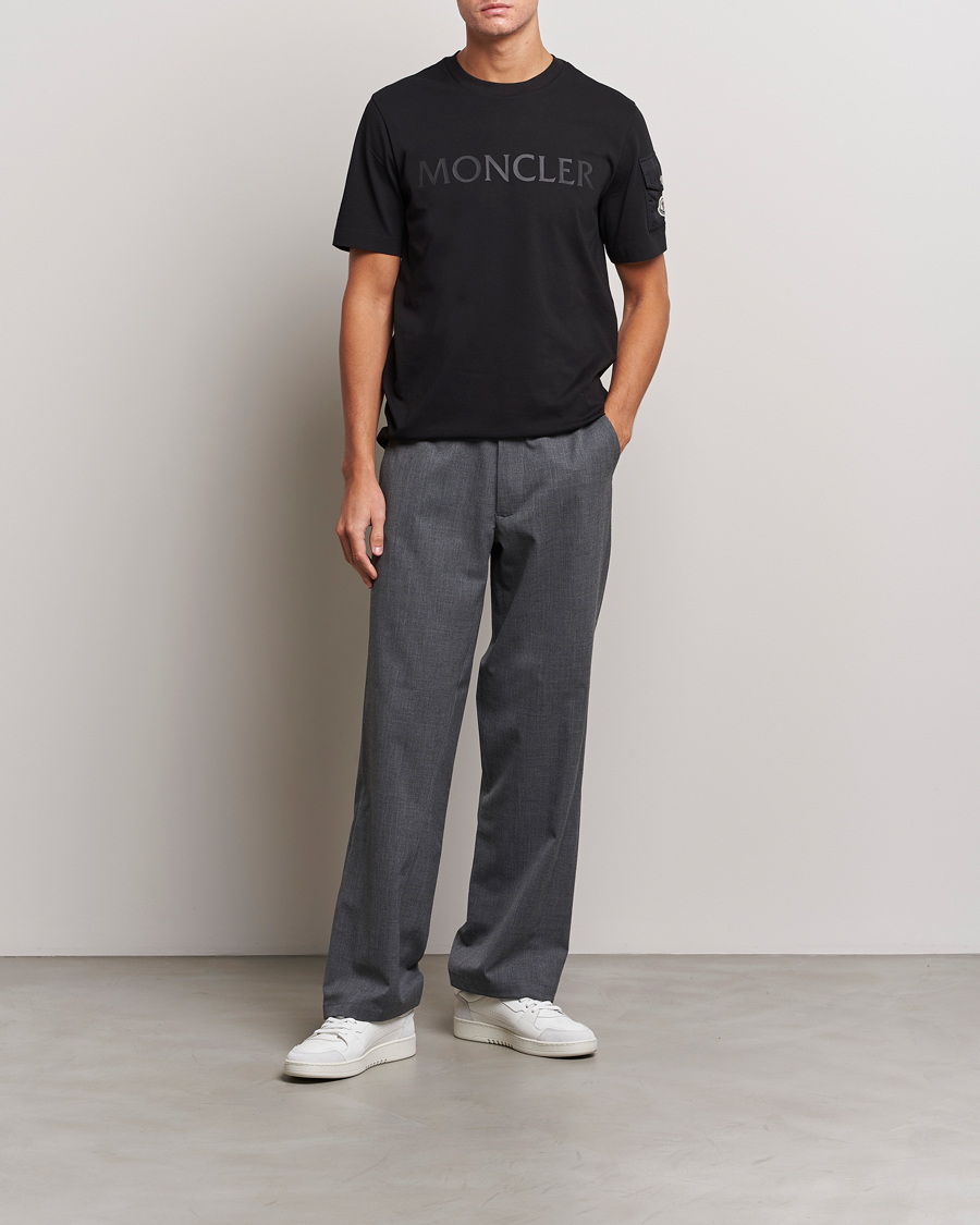 Moncler Sleeve Pocket T-shirt Black at CareOfCarl.com