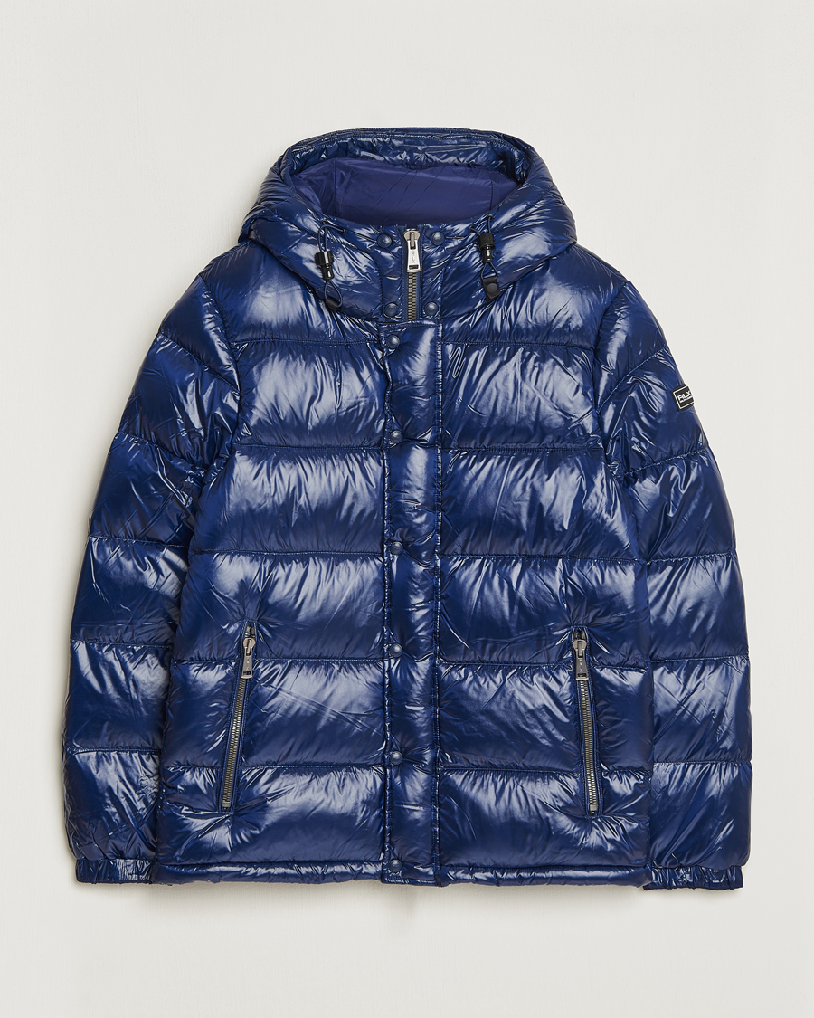 Polo ralph lauren mens top down puffer jacket navy blue