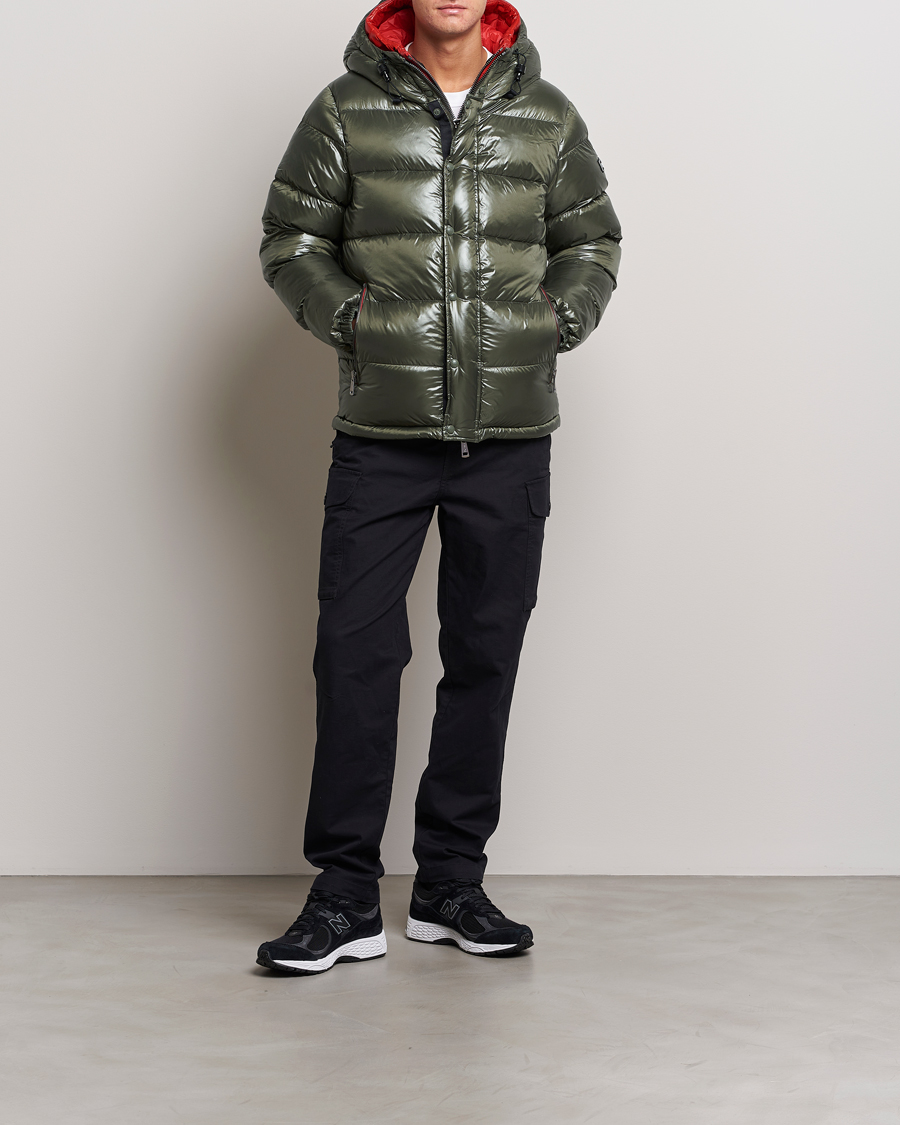 Men's down sales jacket green