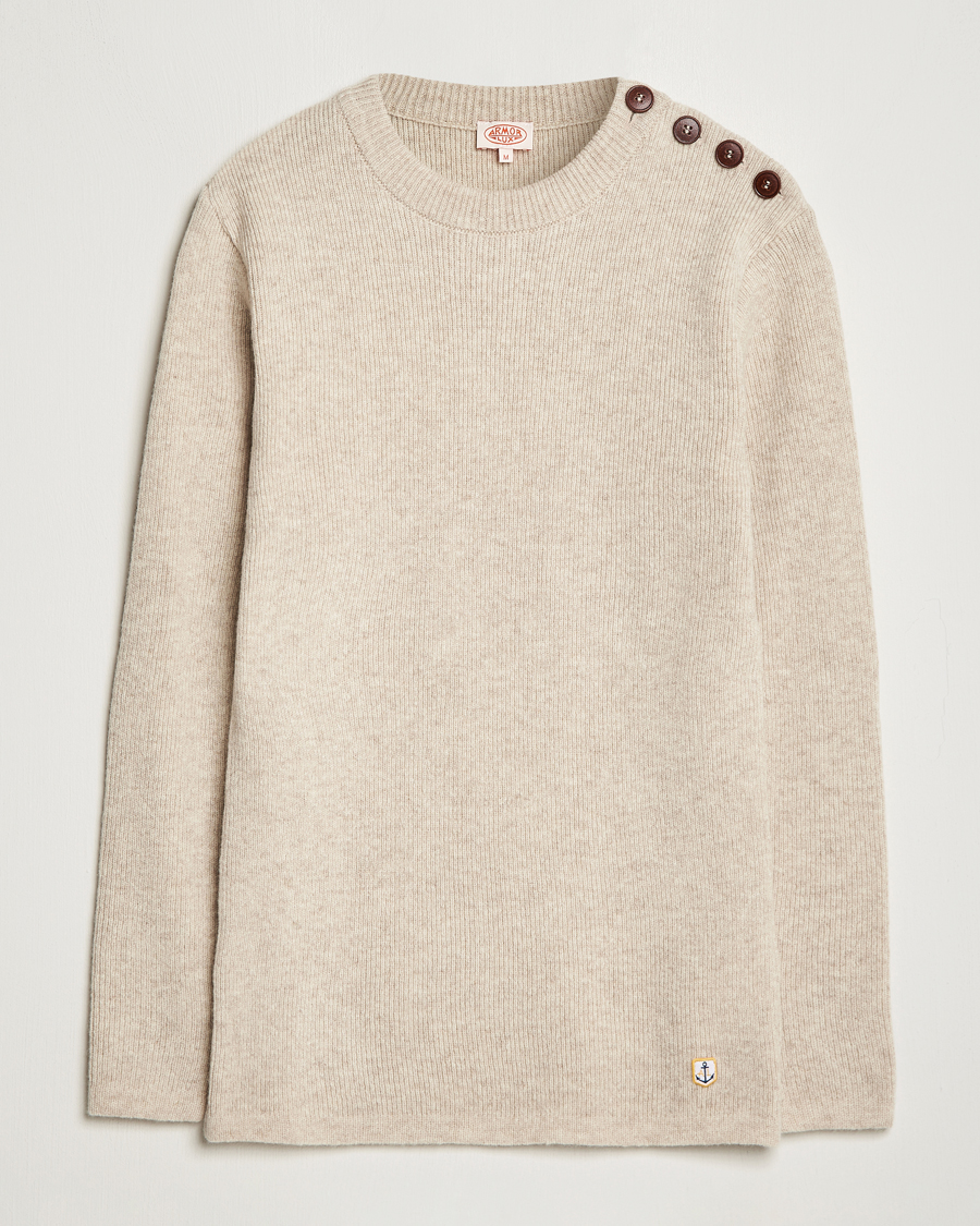 Armor lux Pull Marin Wool Sweater Nature at CareOfCarl