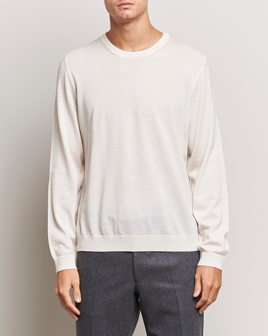 Samsøe & Samsøe Max Heavy Knitted Crew Neck White Neps at