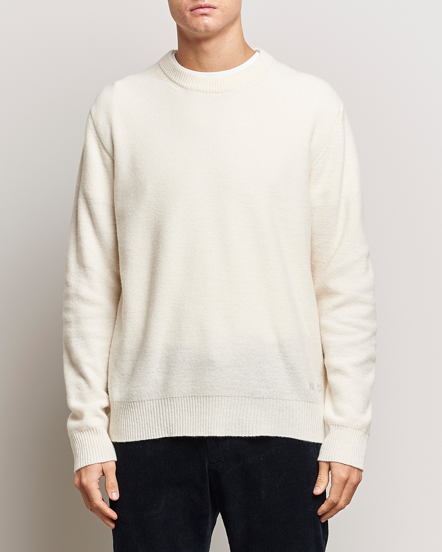 BOSS ORANGE Kanovano Knitted Sweater at Open White