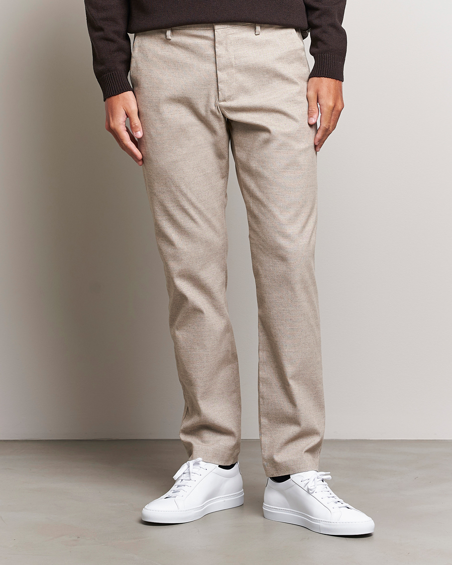 NN07 Marco Slim Fit Stretch Chinos Khaki at CareOfCarl.com