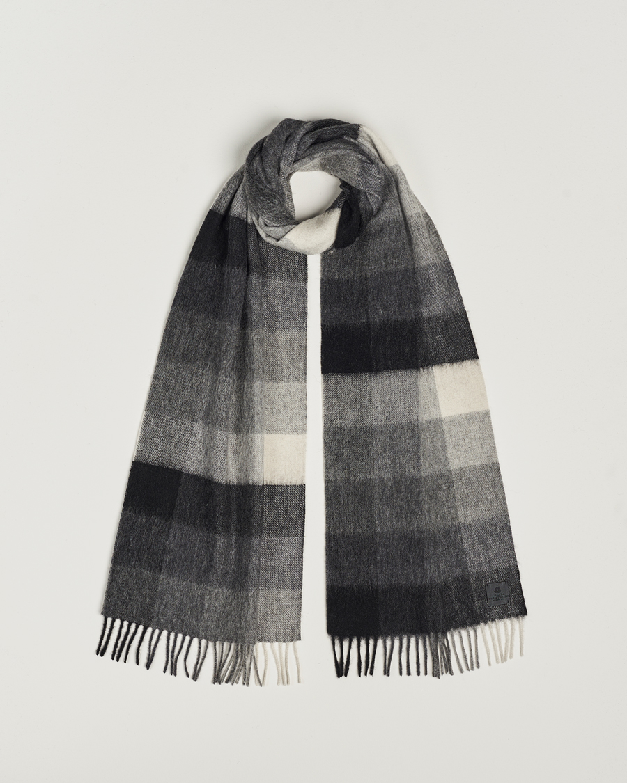 Black and online grey checkered scarf