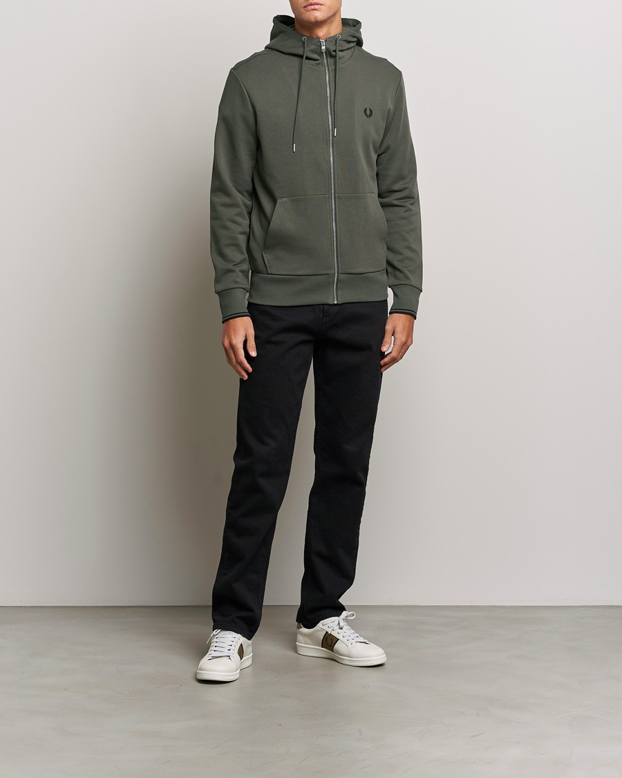 Fred perry half clearance zip hooded brentham jacket