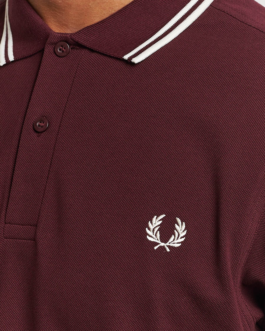 Fred Perry Twin Tipped Polo Shirt Oxblood at CareOfCarl.com