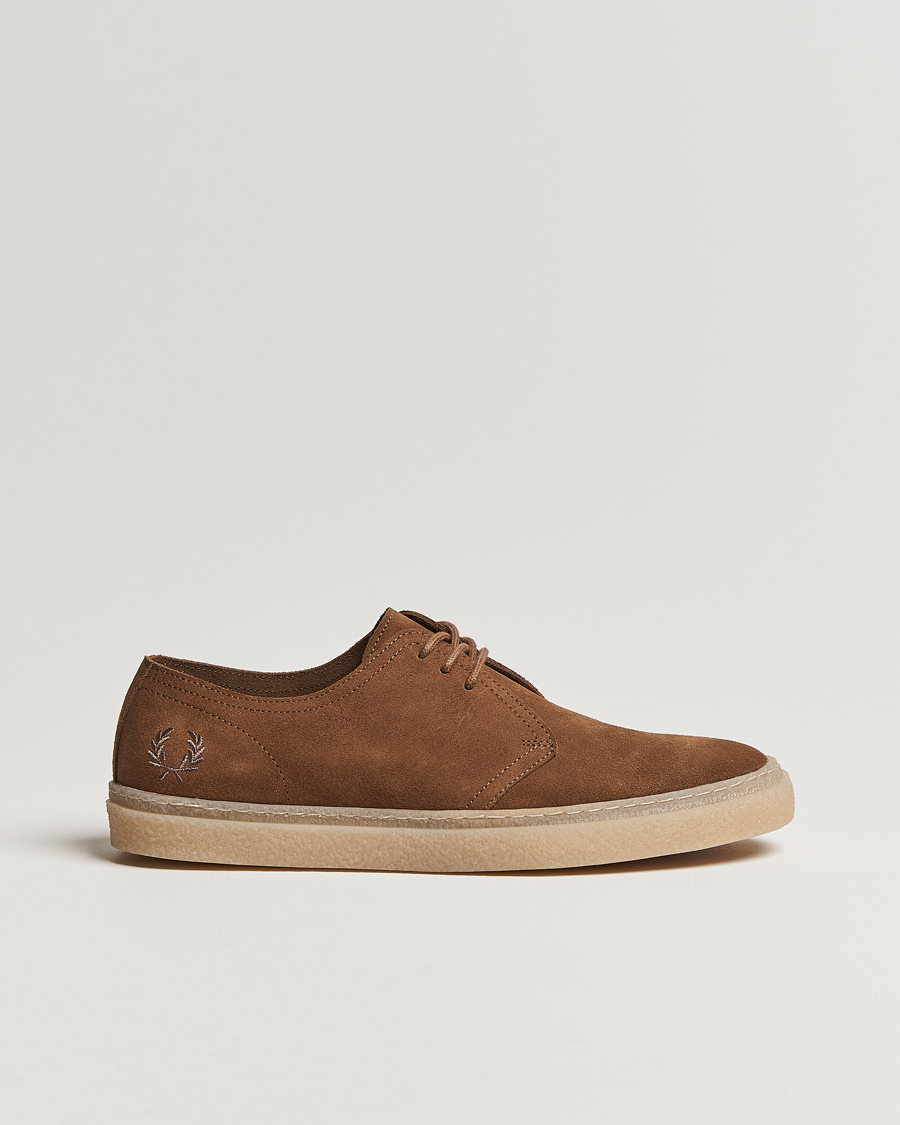 Fred Perry Linden Suede Derby Shaded Stone at CareOfCarl.com