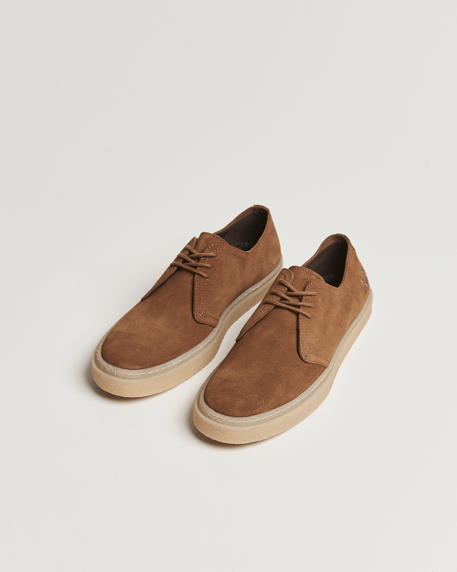 Fred Perry Linden Suede Derby Shaded Stone at CareOfCarl.com