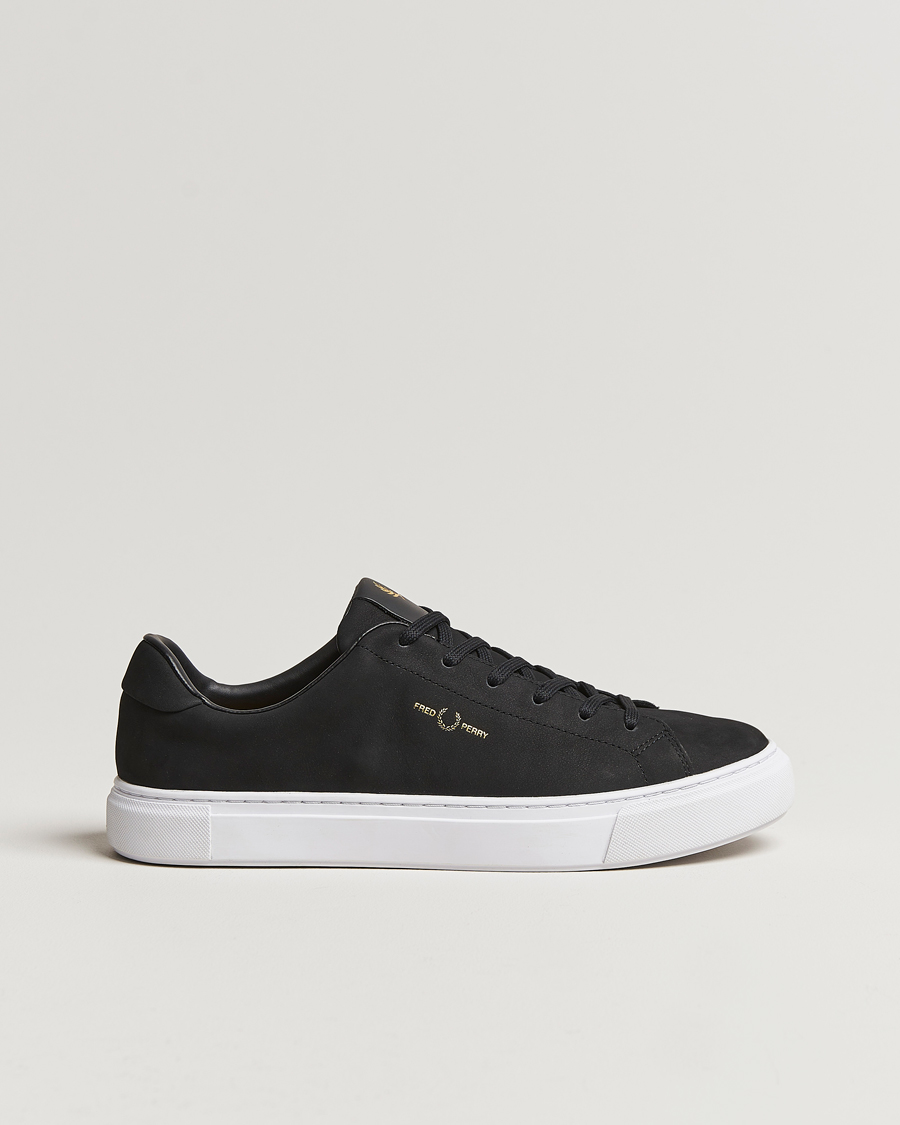 Fred Perry B71 Oiled Nubuc Sneaker Black at CareOfCarl.com