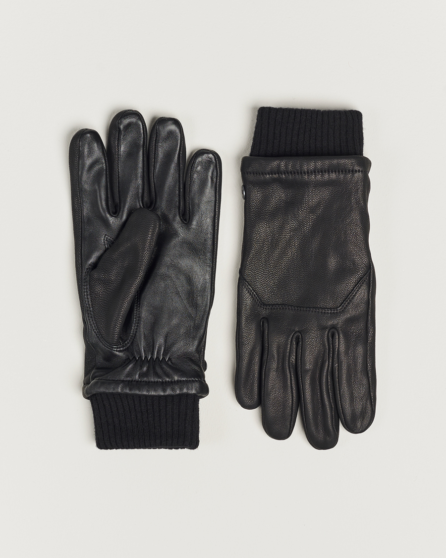 Polo Ralph Lauren Leather Gloves Black at CareOfCarl.com