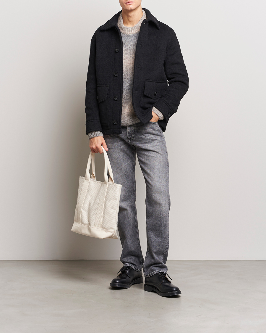 GANT Short Wool Jacket Black at CareOfCarl