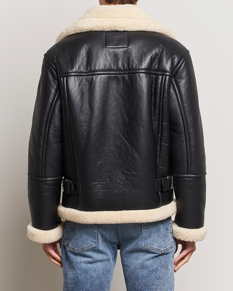 GANT Heavy Shearling Jacket Black at CareOfCarl.com