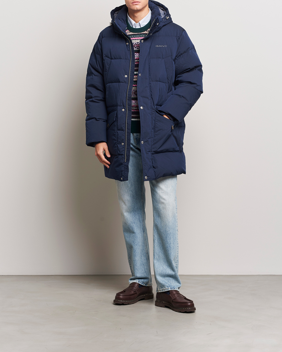 Gant long outlet down jacket