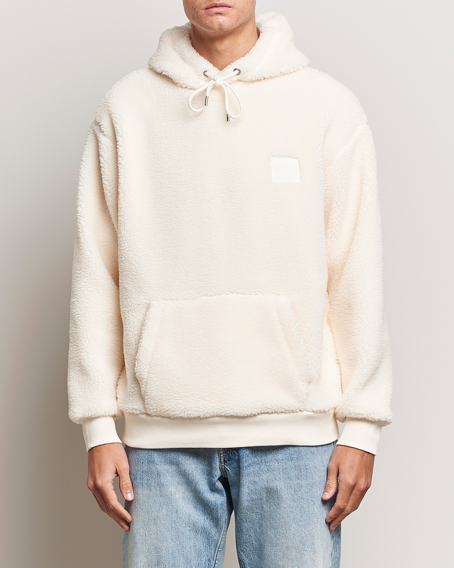 Sherpa hoodie outlet white