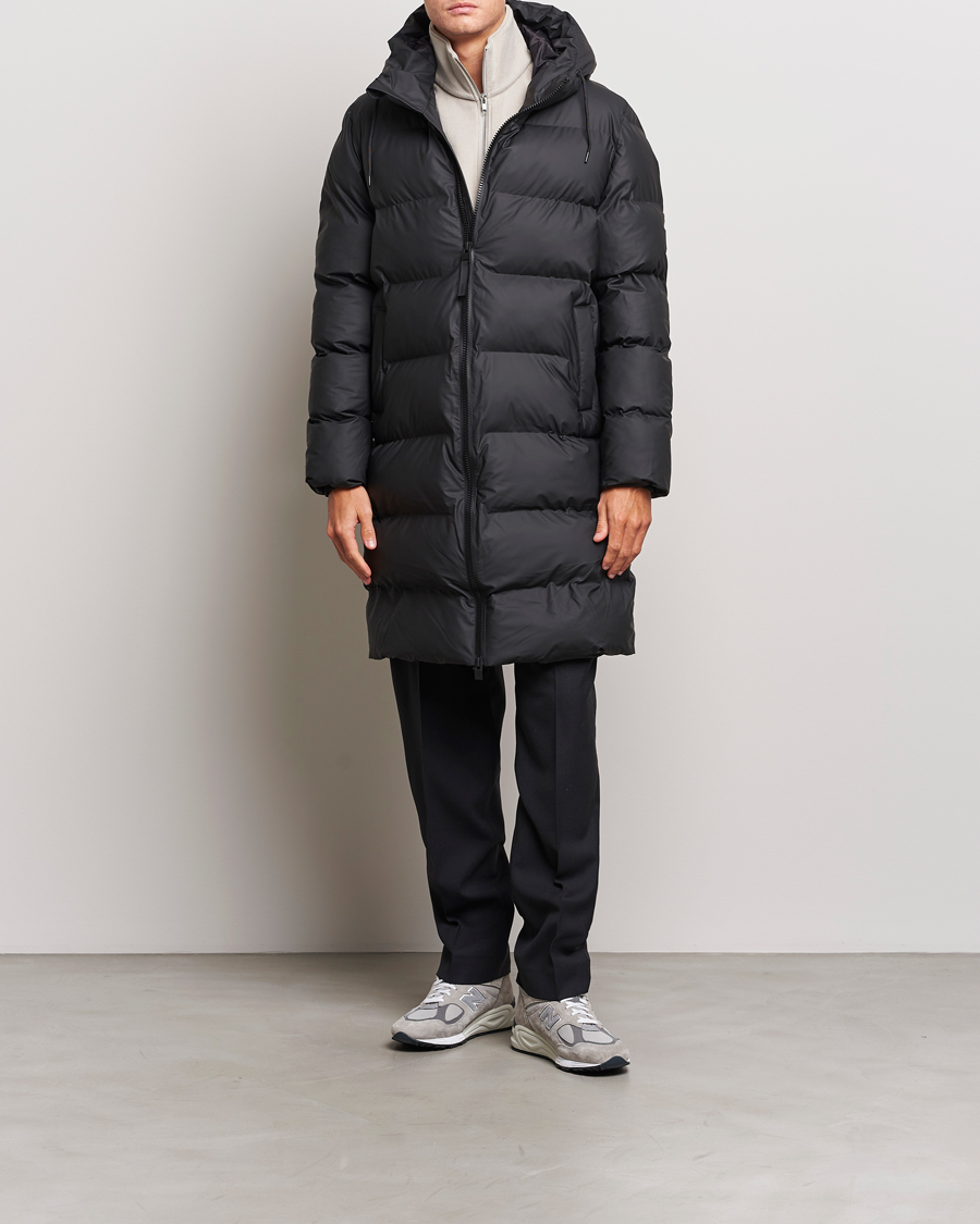 Rains puffer clearance jacket long