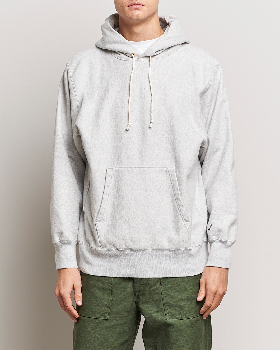 orSlow Heavy Weight Vintage Hoodie Light Grey at CareOfCarl.com