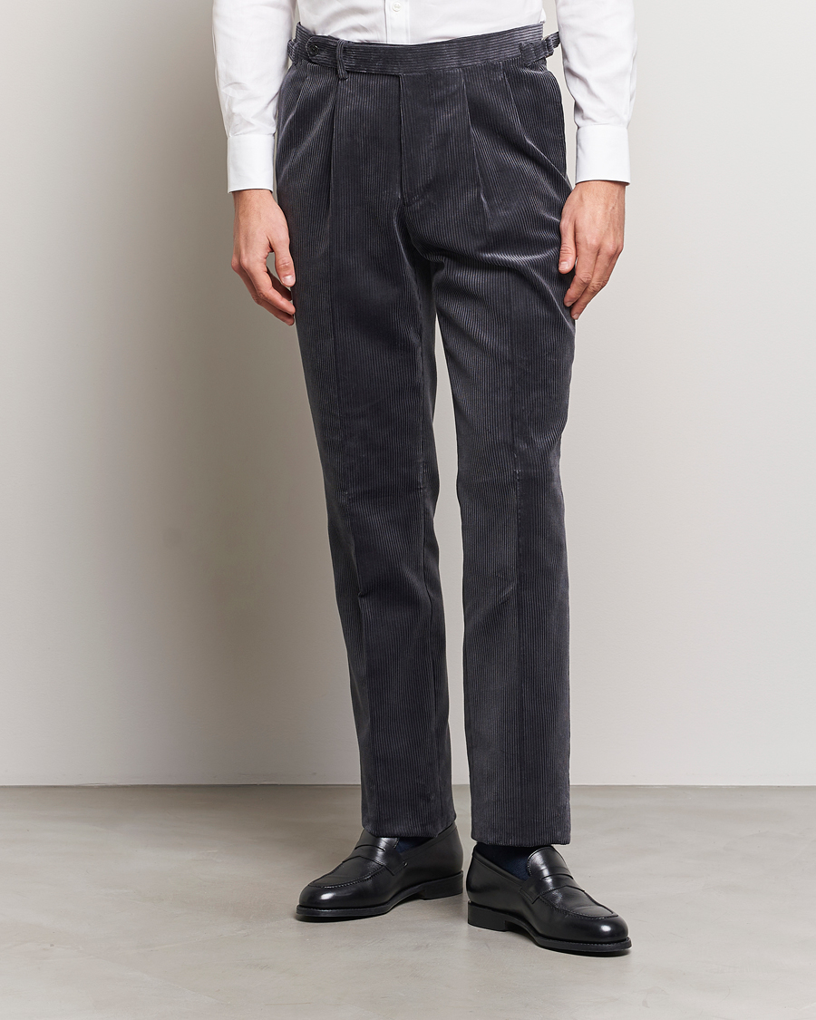 Reiss Fine - Airforce Blue Wool Side Adjusters Trousers for Men | Lyst UK