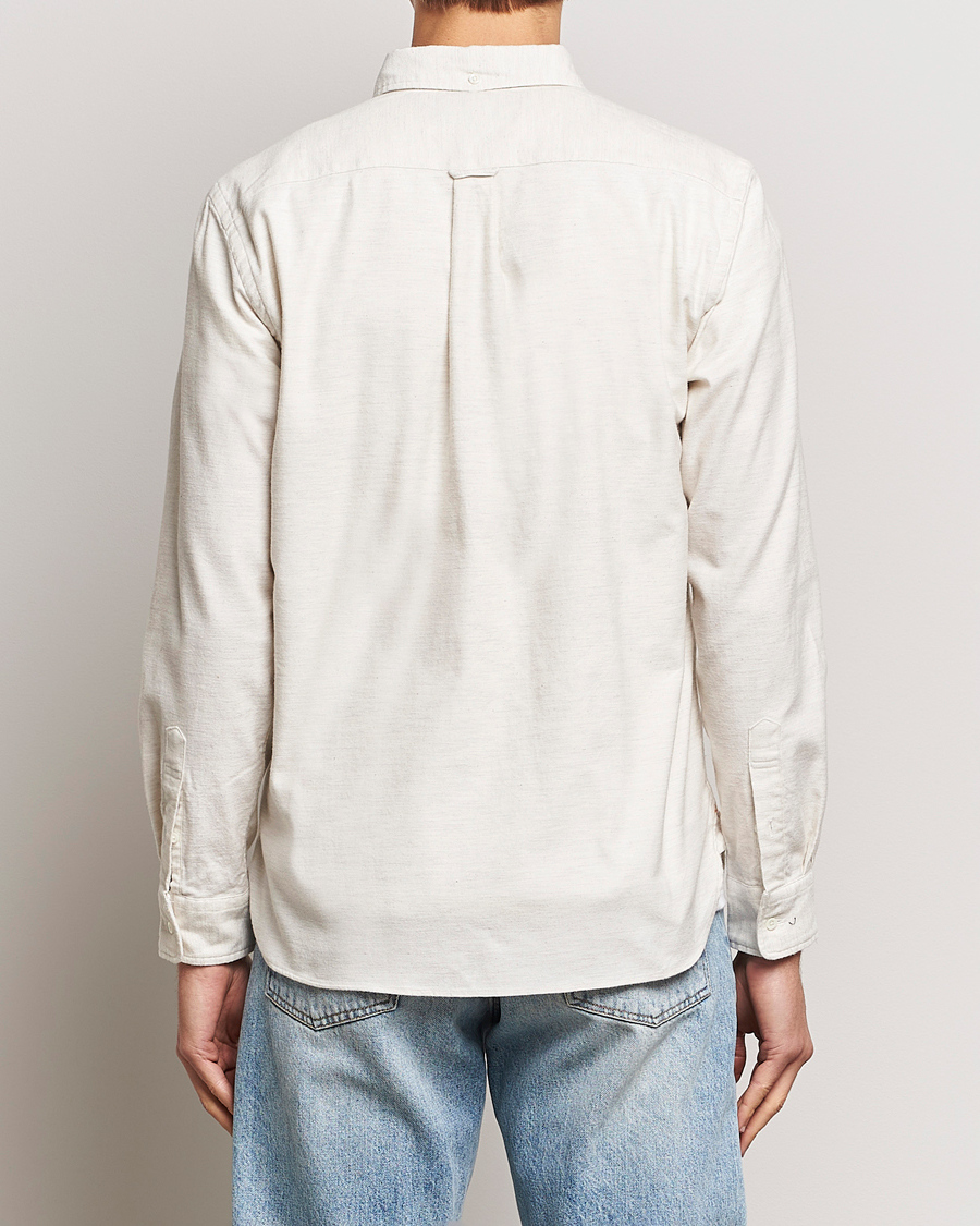 Men | Shirts | BEAMS PLUS | Flannel Button Down Shirt Off White