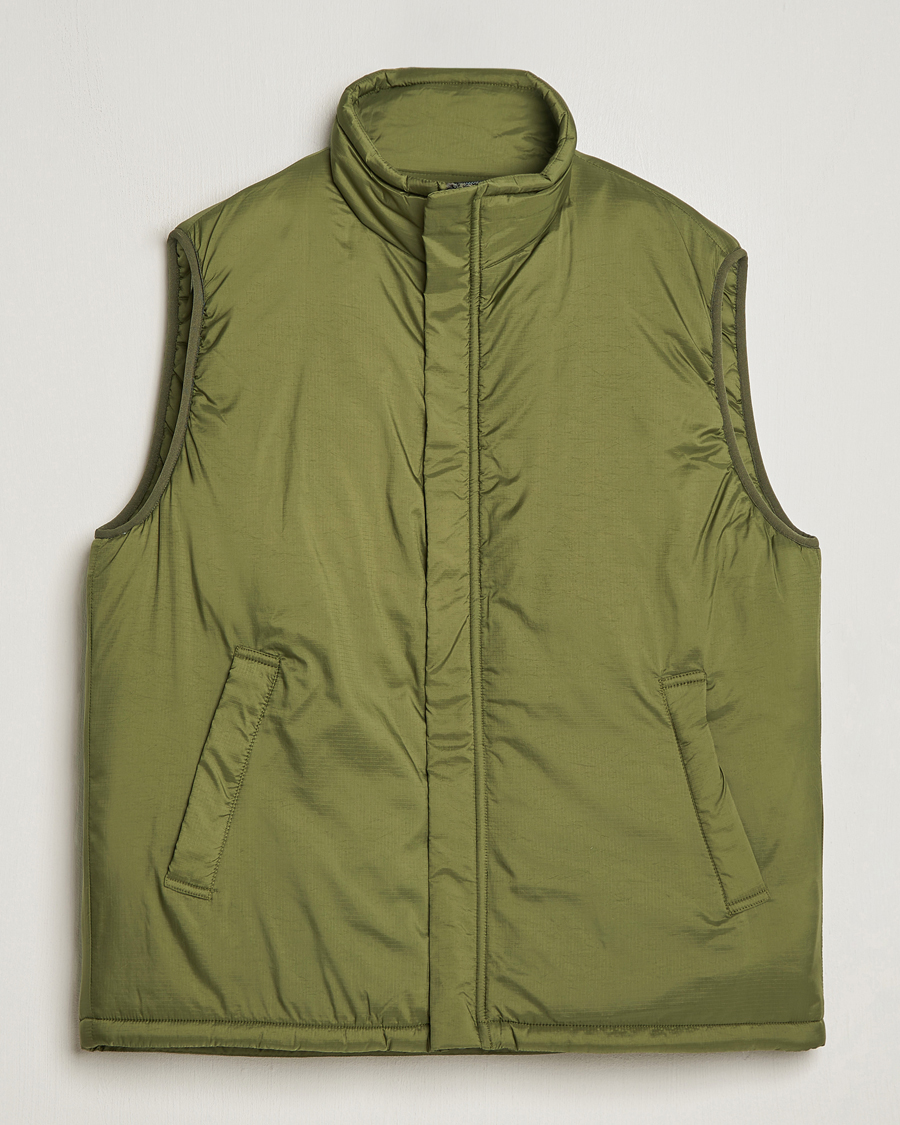 Mens olive green puffer vest online