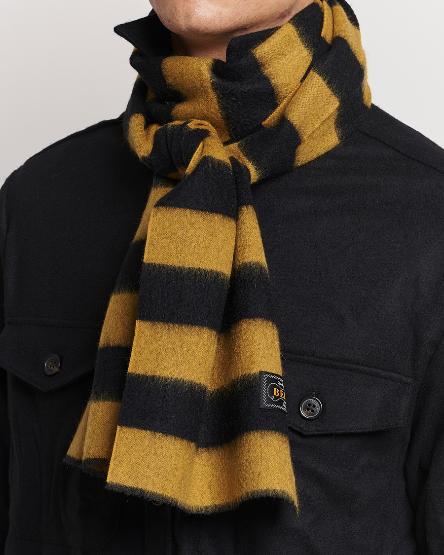 Dark yellow store scarf