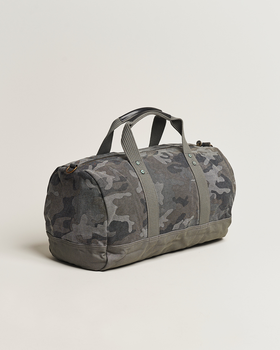 Polo Ralph Lauren Camouflage Leather Duffel Bag in Gray for Men