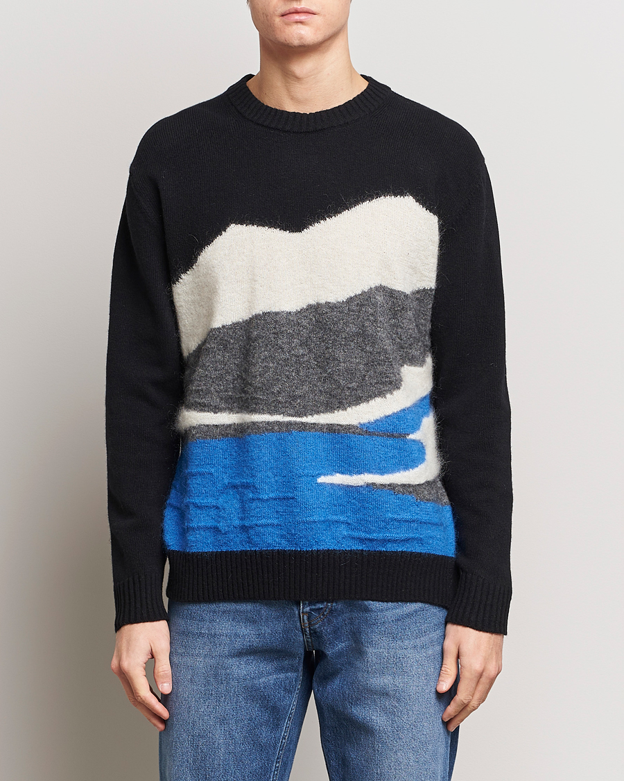 Men |  | NN07 | Jason Mohair Wool Sweater Black Multi
