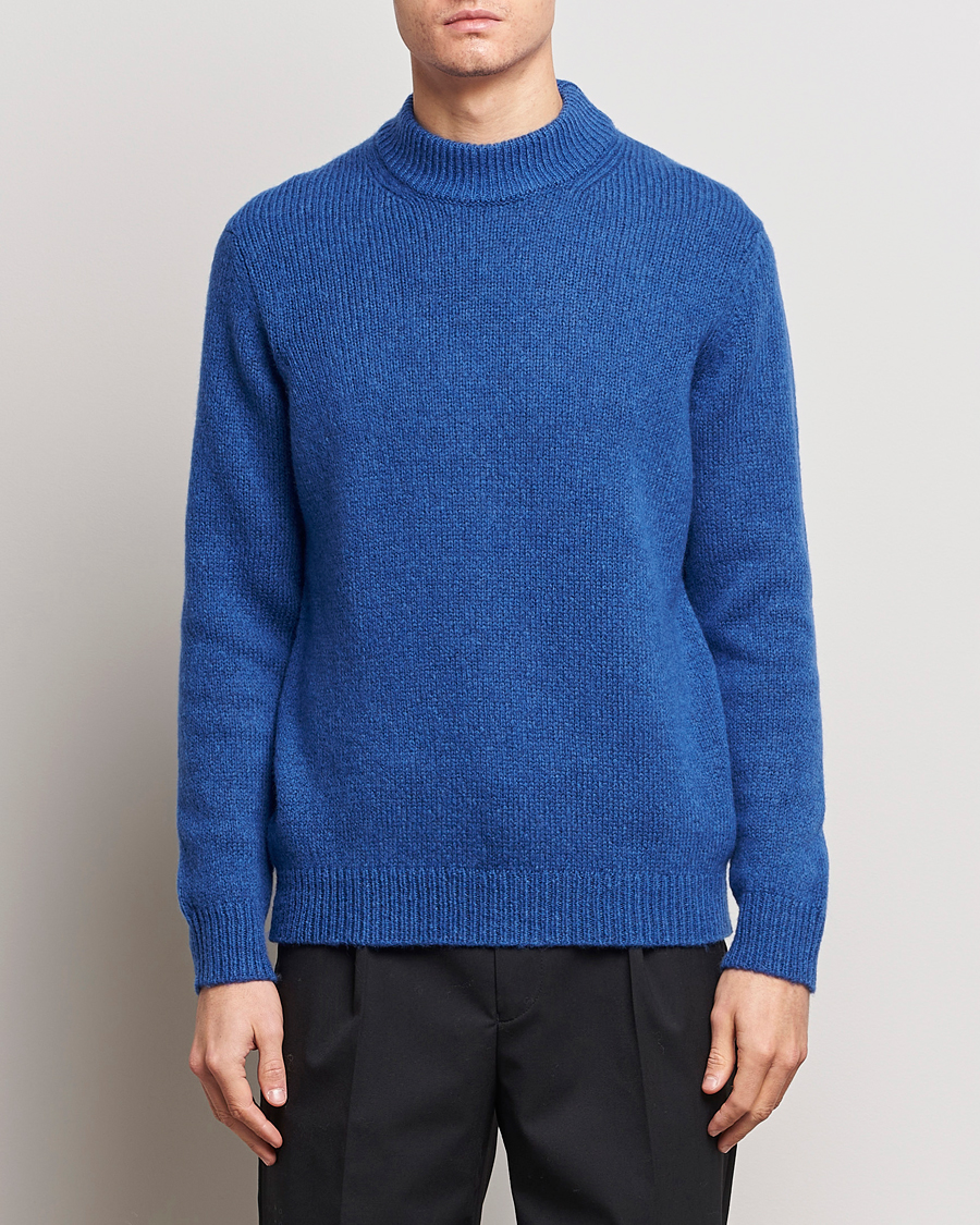 Men |  | NN07 | Nick Mock Neck Sweater Blue