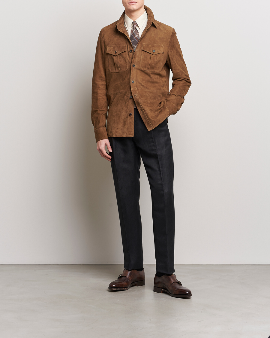 Ralph lauren best sale men's suede jacket