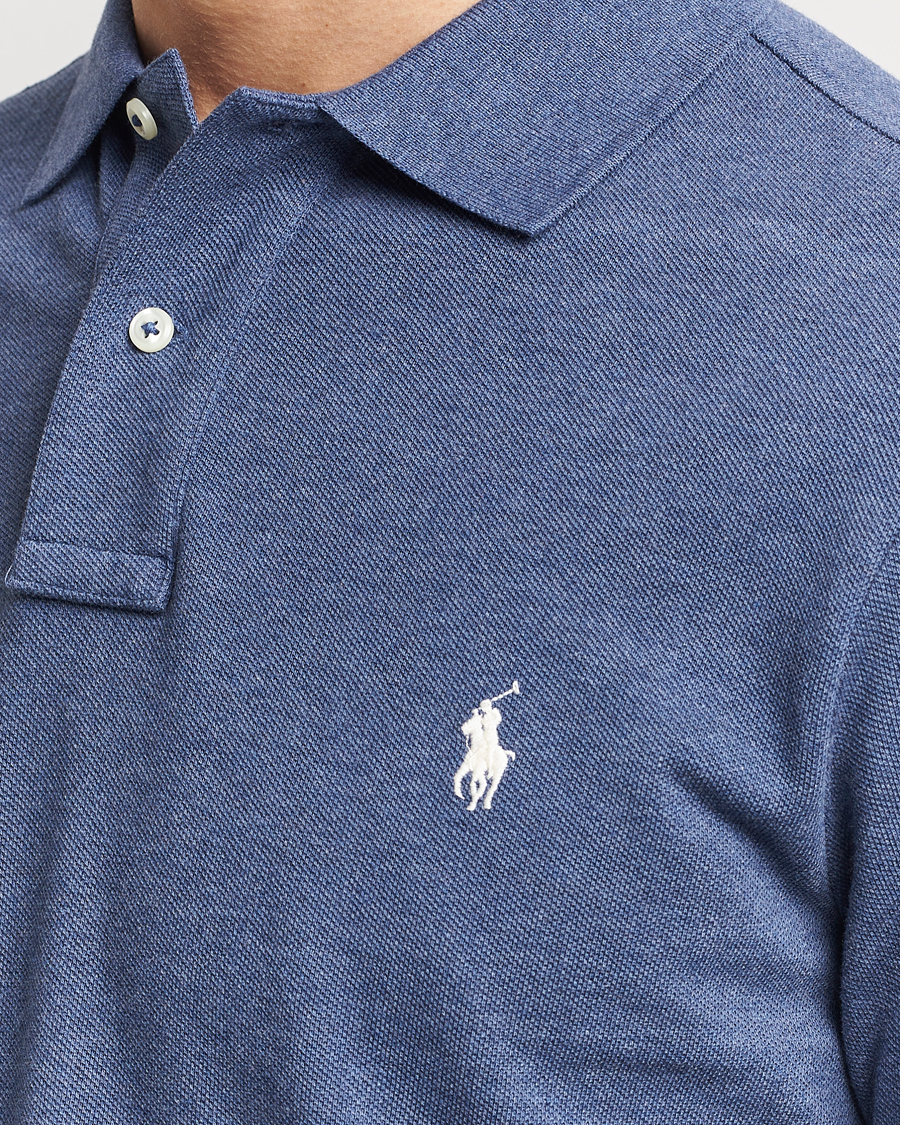 Polo Ralph Lauren Custom Slim Fit Long Sleeve Polo Navy