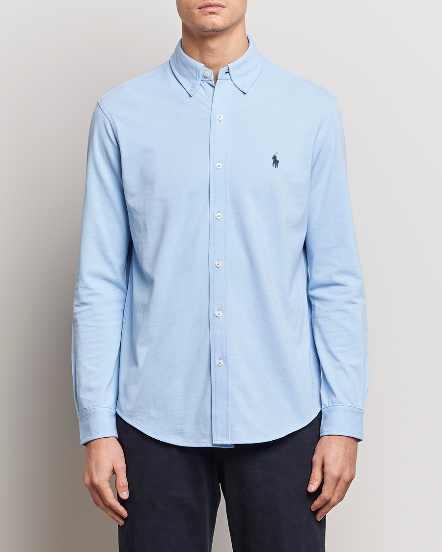 Ralph lauren featherweight 2024 mesh shirt blue