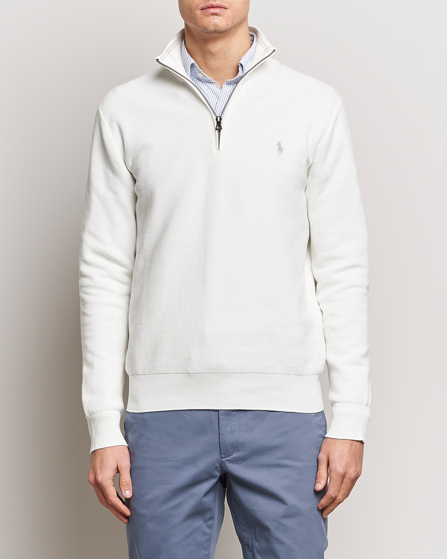 Ralph lauren best sale white quarter zip