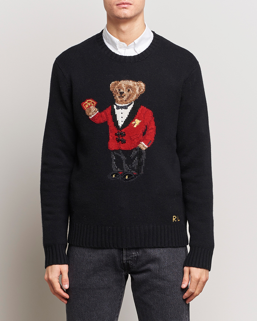 Ralph lauren bear deals sweater men